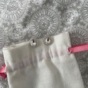 Rhinestone Teardrop Earrings